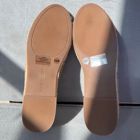 Sole Society Cheetah Print Calf Hair Espadrilles Flats Women’s Size 8.5M US - Picture 7 of 8